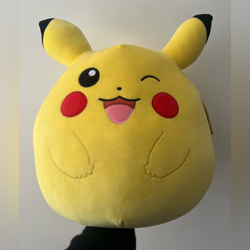 Winking Pikachu Plush Squishmellow